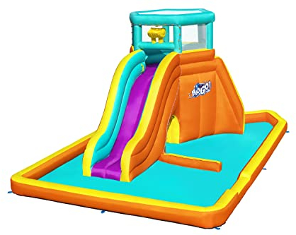 Bestway Tidal Tower Mega Inflatable Water Park – Garden Water Slide & Splash Pool for Kids