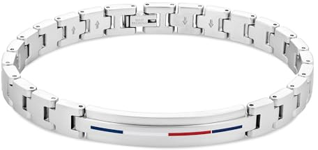 Tommy Hilfiger Jewelry Pulsera de Eslabones para Hombre de Acero Inoxidable - 2790313