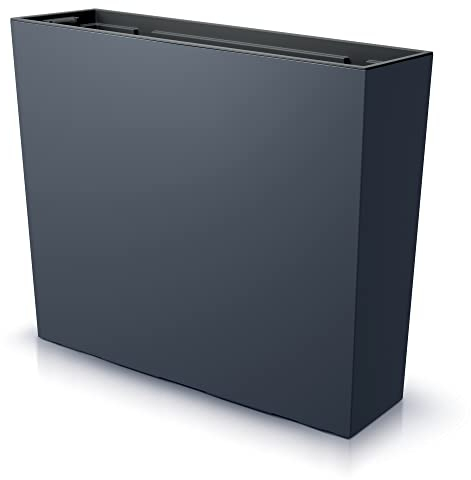 URBNLIVING Tall Rectangle Planter Floor Standing Indoor Outdoor Patio Plant Pot Trough (Anthracite)