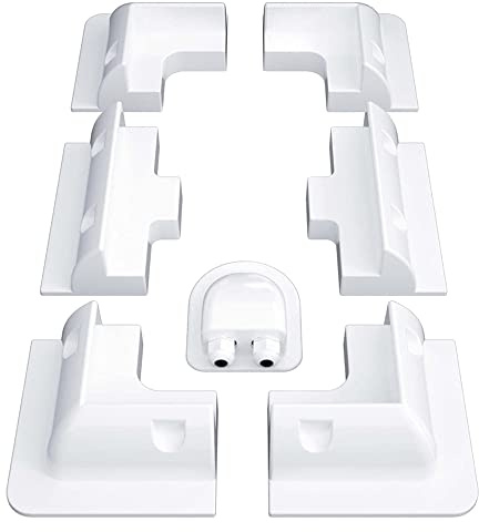 KLLsmDesign Solarmodul Befestigungssatz mit Muttern und Schrauben, Montagewinkel, und andere, Set mit 7 Einheiten (ABS 7pcs)