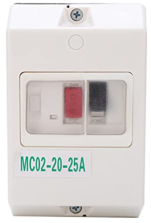 MC02-20-25a Disjoncteurs miniatures Interrupteurs de protection de moteur étanches 220V/380V 50/60Hz Protection contre les fuites Commutateur d'air Appareils de distribution et de contrôle électriques