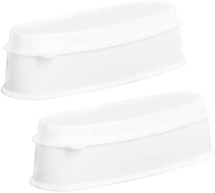 SHERCHPRY 2 Boîtes Accessoires De Technologie Des Ongles Récipients Avec Couvercles Plateau De Trempette Manucure Française Plateau à Ongles French Dip Accessoire Ongle Blanche Sauce Éclair