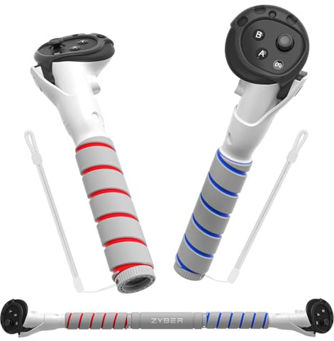 Zybervr Controller Verlängerungen Gorilla Tag Long Arms für Meta Quest 3, VR Gaming Zubehör, Handle Stick für Oculus Quest 3 Beat Saber Golf Club Baseball