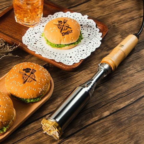TPFOON Personalizados Sello De Hierro De La Marca De Alimentos, Personalizados Hierro De La Marca De La Carne, Fruta De Hierro De La Marca, Hamburguesa De Hierro De La Marca De Barbacoa De Hierro
