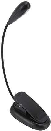 Topyond LED-Clip-on-Leselampe, über USB Wiederaufladbar Und um 360° Verstellbarer Augenschutz Für Schlafsaal, Büro Und Bett, Buchlampe Zum Lesen, Lernen Und Schminken, Schwarz