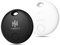 HH-Tech Smart Tag LITE (Pack-2 Black+White) For Apple iOS Devices, Air Tracker, Item Finder, Replaceable Battery, Easily Track Your Wallet, Bag, Suitcase, and More Worldwide with Apple Find My App