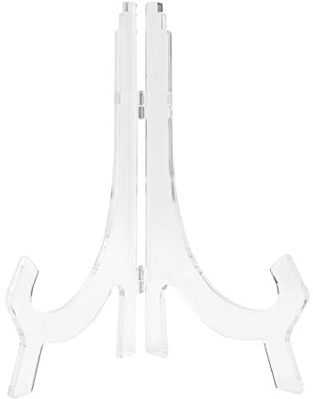 Hiraith Uhrenständer aus Transparentem Acryl, 25 cm Hoch, Heimdekoration für 12 Bis 14 Zoll Große Wanduhren, Fotoalben, Zertifikate