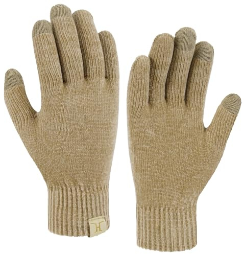Bequemer Laden Touchscreen Handschuhe Damen Winter Warm Winterhandschuhe | Winter Warm Damen Handschuhe Chenille Touchscreen Winterhandschuhe Strickhandschuhe Elastisch Manschette Geschenke Frauen