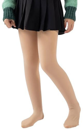 ballettstrumpfhose-mädchen-weiß, Ballett Strumpfhose Mädchen Tanzstrumpfhose, Strumpfhosen Thermo Ballettstrumpfhose Ballettstrumpfhose, Microfaser 40 Den Kinder Strumpfhose