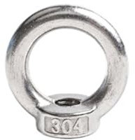 Dreieck Ring Form Hebeöse Mutter, Dreieck-Ringmutter M3-M24 304 Edelstahl Kreis/Dreieck-Augenmutter Marine-Hebeösenmutter Ringmuttern Schlaufenloch for Heben von Kabelseilen(Round,M20 (1Pcs))