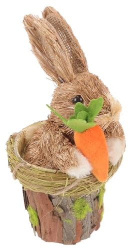 Cabilock Ornement Lapin Cobaye Animal De Compagnie Peluche Bac à Litière Accessoires Cochon d'Inde Nourriture pour Cochon d'Inde Pipi Jouets Foins Clapier Cage à Rats Figure De Lapin Paille