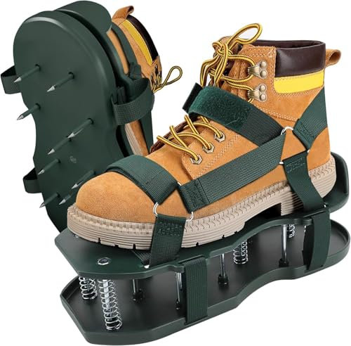 Scarpe for arieggiare il prato, scarpe chiodate resistenti for arieggiare il prato, scarpe a doppio strato con fondo chiodato e base a molla adatte a tutti gli strumenti for arieggiare il terreno for