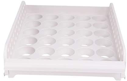 Housoutil Boîte 30 Plateau D'oeufs Corbeille Œuf De Réfrigérateur Automatique Caisse Carton Rangement Pour Rangement Des Œufs Pour Le Réfrigérateur Comptoir Porte-oeufs