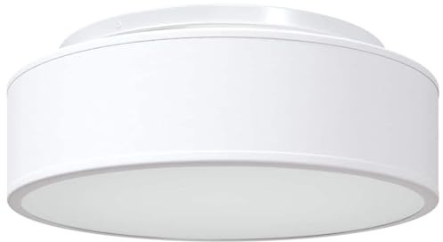 vidaXL Lampada da soffitto Bianco 38 x 38 x 13,5 cm Tessuto