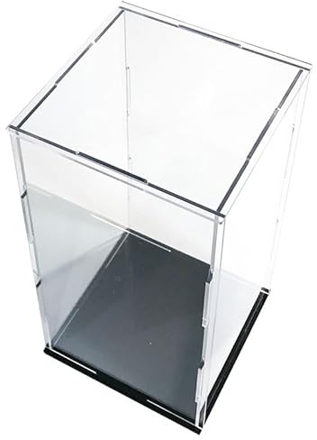ZIUBMVDYC Acryl-Vitrine, Durchsichtiger Arbeitsplattenwürfel, Aufbewahrungs- und Schutzbox for Figuren, Sammlerstücke und Modelle, Home-Office-Organizer, Selbstmontage(35x30x30CM)