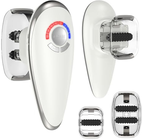 PELCAS Masseur Anti Cellulite, Ventouse Cellulite Électrique avec Rouleau de Massage et EMS, Palper-Rouler et Drainage Lymphatique pour Ventre, Bras, Jambes, Cuisses, Fesses et Poignées d’Amour