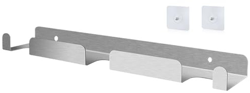 Porta di buccia per pizza, supporto per pale per pizza - Scaffale per lo stoccaggio a parete Organizzatore di utensili in acciaio inossidabile per utensili da cucina spazzole per negozi di spatole