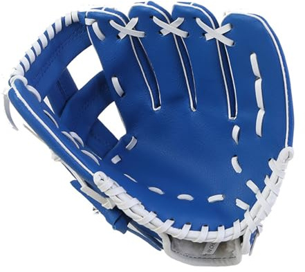 Gant de baseball pour enfants, jeunes adultes, entraînement de softball débutant, main gauche, cuir tissé souple, confortable, rembourrage en fourrure douce, bretelles réglables, paume rembourrée