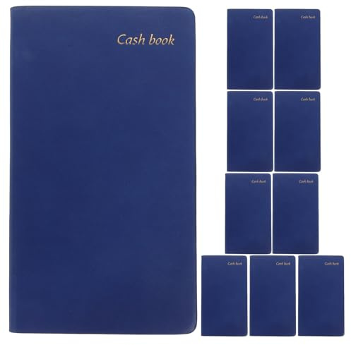 ZUNOXAZ 10 Pièces Grand Livre De Caisse Cahier Planner Budget Organisateur Budget Planificateur Familial Blue
