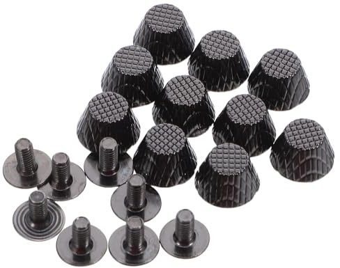 STOBAZA 50 Pezzi Rivetti Vite per Borse in Lega con Testa Tonda Cupola Fissaggi Decorativi per Artigianato in Pelle e Riparazione Scarpe Kit DIY per Accessori Borse e Pelletteria