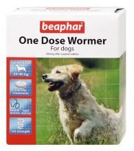 Beaphar One Dose Wormer for Dogs 4tab