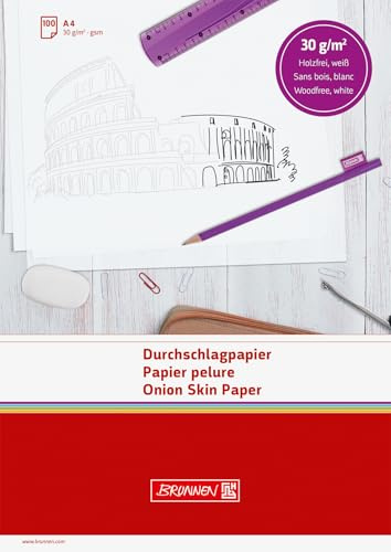 Brunnen 1032105 Durchschlagpapier (A4, 30 g/m², 100 Stück) weiß