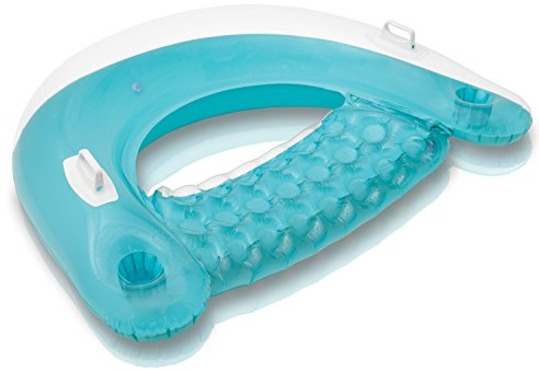 Intex Poolsessel Lounge Pool Schwimmliege Sitzmatratze Wasserliege 58859 (Blau)