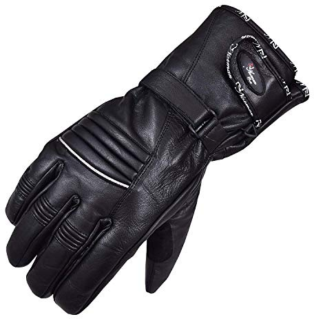 NORMAN Leather Reflective Thermal Motorbike Gloves Thermal Waterproof Motorcycle Glove