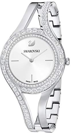Swarovski Eternal Orologio, con Cristalli Swarovski e Bracciale di Metallo in Acciaio Inossidabile, Meccanismo al Quarzo, Tono Argentato