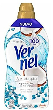 Vernel Suavizante Agua Coco Minerales 54+3 Lavados - 1.14 L.