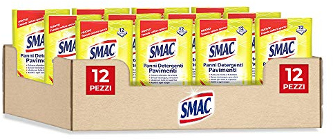Smac - Paños para suelos, 330 g, 12 unidades