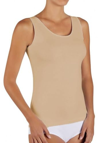 YSABEL MORA - Camiseta Tirante Ancho Algodón, Diseño Mediterráneo, Confort y Sostenibilidad, Prenda Versátil para Cualquier Ocasión, Hecho en Valencia.
