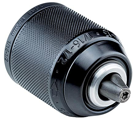 Schlüsselloses Bohrfutter Extra-RV50-13, Röhm 1322451, Aufnahme 1/2-20, Spannleistung 1,5-13 mit Radialverriegelung, Metallausführung, mit Durchgangsloch