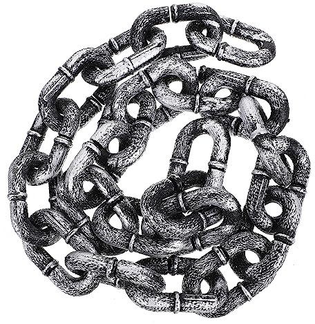 MAGICLULU 3 Feet Halloween Plastic Chains Chain Costume Props for Halloween Cosplay Party Accessory
