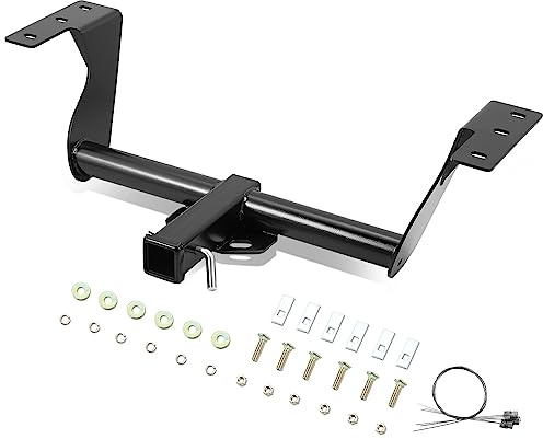 Auto Dynasty 2 Inches Rear Class 3 Tow Trailer Hitch Receiver and Pin Compatible with Subaru Forester 2019-2023, Black Powdercoated