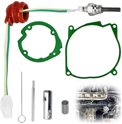 Vaileal Glow Plug Repair Kit, Auxiliary Heater Ceramic Glow Plug, 12V 24V 5KW 8KW Parking Diesel Heater Ignition Kit with Filter, With Removal Fitting Tool Diesel