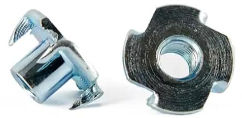 Einschlagmuttern M8 x 11 mm Verzinkt Stahl - DIN 6930 - Einschlagspitzen - Holzmutter - Einschlagmutter metrisch Gewinde (Gewinde: M8, Länge: 11 mm, Menge: 50 St.)