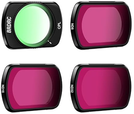 Osmo Pocket 3 Magnetic ND Filters Set UV/CPL/ND Filters for DJI Osmo Pocket 3 Camera Lens Filter Accessories Magnetic Design (CPL+ND8+ND16+ND32)