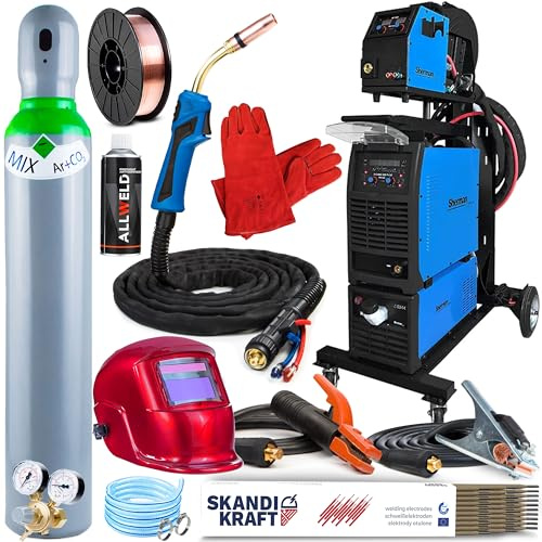 DIGIMIG 500 PULSE - 500 A Schutzgasschweißgerät 400V - MIG/MAG, MMA, WIG Lift - Puls/Dual Puls, Synergie - Punktschweißen, Lötschweißen - Job-Speicher - 4-Rollen Drahtvorschub, Set: ProfessionalPlus
