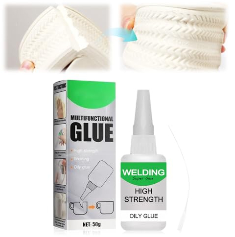 Welding High-Strength Oily Glue, Jue Fish Glue Universal Super Glue Gel, Instant Bonding, Strong Adhesion, Repairs Last Long Time for Metal, Wood, Ceramics,Leather, Glass (1)