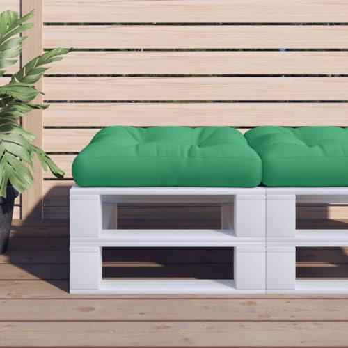Sufrk Palettenkissen Sitzkissen Balkon Kissen FüR GartenmöBel Palettenkissen Outdoor Grün 60x60x12 cm Stoff
