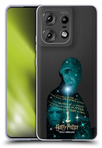 Head Case Designs Officially Licensed Harry Potter Voldemort Yew Wand Deathly Hallows XXXVIII Soft Gel Case Compatible With Motorola Edge 50 Pro