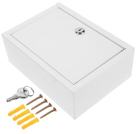Alipis Wall Mount Milk Box Lock Secure Package Box Outdoor Milk Storage Organizer for Doorstep Case