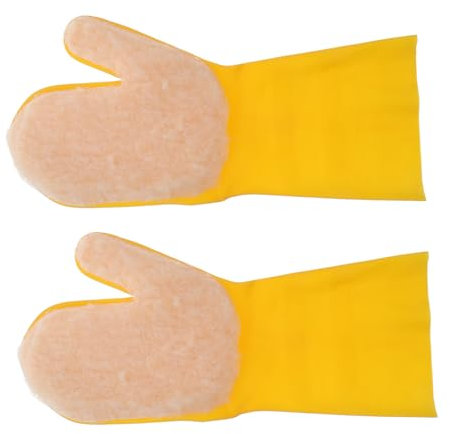 MOBUTOFU Swimming Cleaning 2 Pack Yellow Thermal Insulation Soft Easy Cleaning Secure Grip Multipurpose