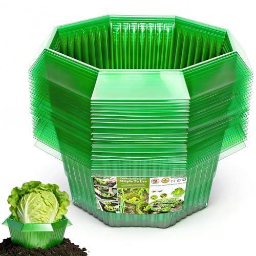 20 Stück Schneckenkragen,Schneckenringe Garten,Schneckenschutzringe,Schneckenabwehr Schützt Salat,Schneckenkragen Schützt,Schneckenkragen aus Plastik,Schneckenschutz für Ihre Salatpflanzen und Kohl