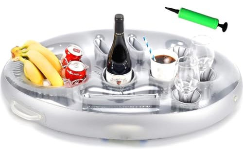 SVENNE® Spa Bar Deluxe - Whirlpool-Bar Tisch - Aufblasbar - Schwimmend - Inklusive Pumpe