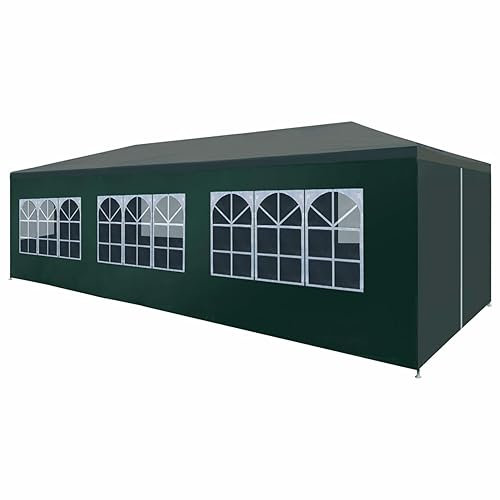 Gazebo impermeabile per feste, compleanni, matrimoni, picnic, verde, 3 x 9 m, tendone pop-up per tettoia, tettoia per garage