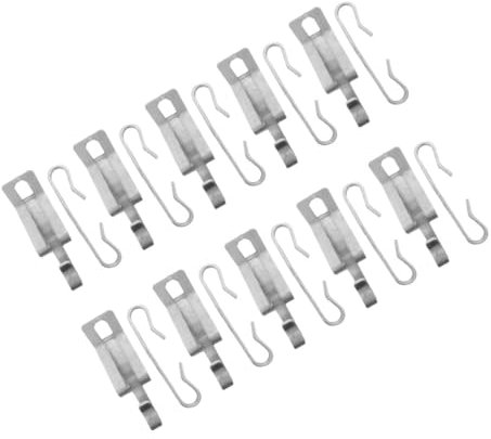 HOMOCONO 20pezzi Ganci e Clip Per Cavi Termici Kit Fissaggio Per Installazione Su Tetto Pendenza e Grondaie Facile Manutenzione e Utilizzo Esterno