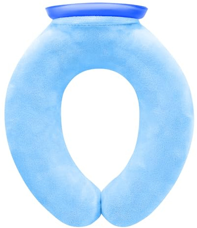 850ml U-Shaped Hot Water Bottle with Soft Cover – Wide Opening for Adding Ice Cubes or Hot Water, for Neck Pain Relief and Hot & Cold Therapy at Home or in the Office (Dark Blue)