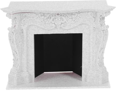 STOBAZA Cheminée Miniature Modèle De Meuble Jouets pour Maison De Poupée Simulation Vintage Accessoires pour Décoration De Maison De Poupée